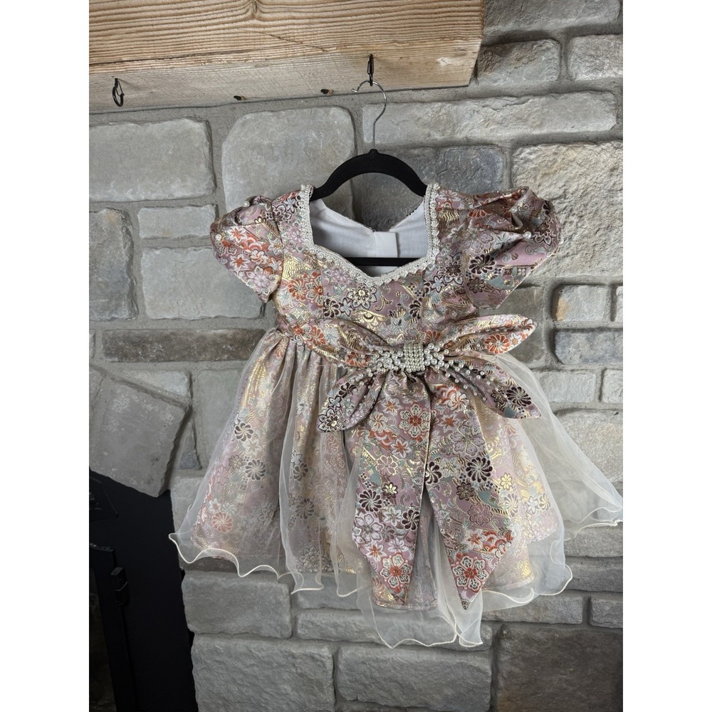Girls Princess Evening Gown Birthday Wedding Party Flower Girl Dresses 3T - 4T